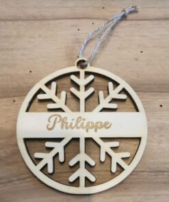 Boule de Noël gravure personnalisable