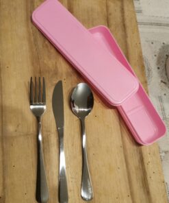 Set de 3 couverts avec boîte de rangement