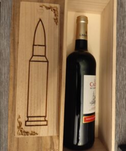 Coffret bois bouteille