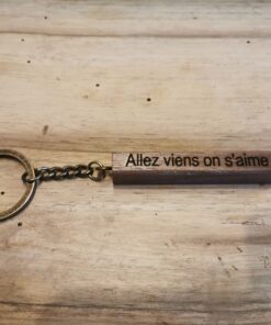 Porte-clefs Noyer Personnalisable